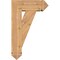 Ekena Millwork Traditional Arts and Crafts Smooth Bracket w/ Offset Brace, Western Red Cedar, 7 1/2"W x 20"D x 32"H BKT0806X20X32TRA03SWR - alternate 2